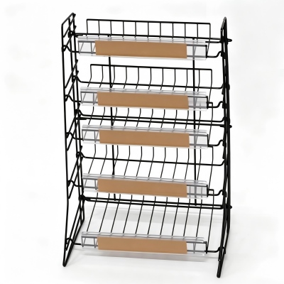 Supermarket hardware store drainage display products: folding promotion cage+multi-layer front desk promotion rack